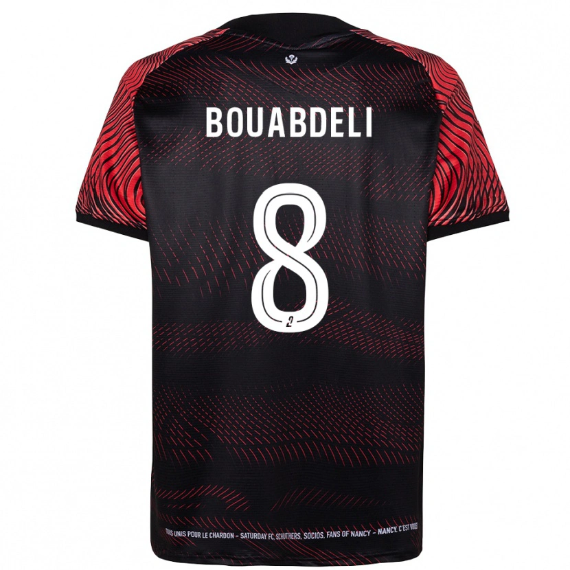 DanxenレディースWalid Bouabdeli#8白 赤ホームシャツ2025/26ジャージーユニフォーム