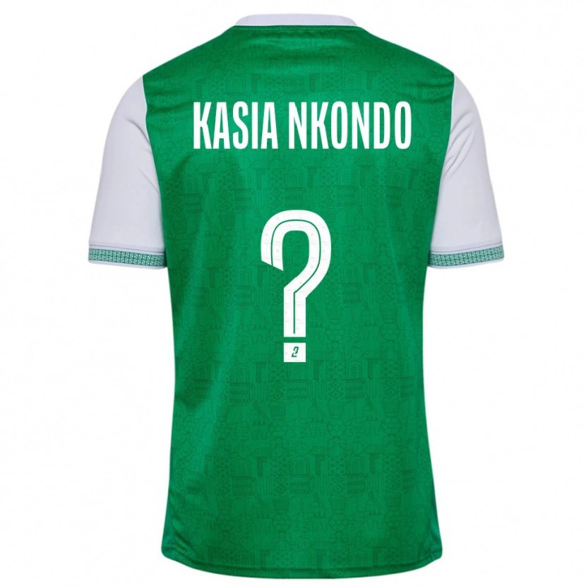 DanxenレディースNathan Kasia Nkondo#0緑 白ホームシャツ2025/26ジャージーユニフォーム