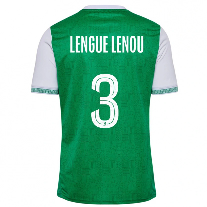 DanxenレディースMaxime Lengue Lenou#3緑 白ホームシャツ2025/26ジャージーユニフォーム