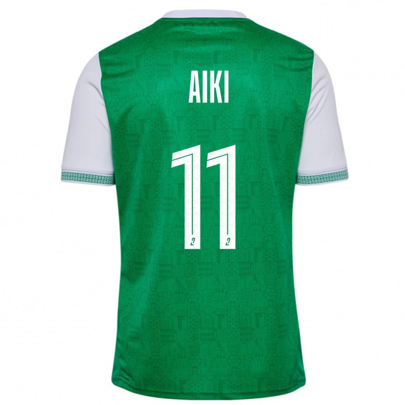 DanxenレディースAyman Aiki#11緑 白ホームシャツ2025/26ジャージーユニフォーム