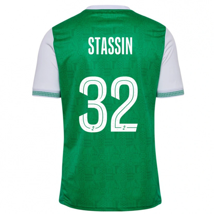 DanxenレディースLucas Stassin#32緑 白ホームシャツ2025/26ジャージーユニフォーム