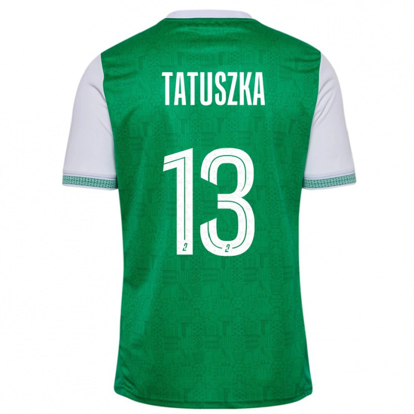 DanxenレディースMaxence Tatuszka#13緑 白ホームシャツ2025/26ジャージーユニフォーム