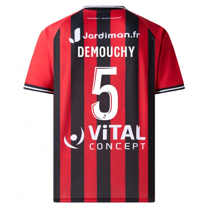 DanxenレディースAlbin Demouchy#5赤 黒ホームシャツ2025/26ジャージーユニフォーム
