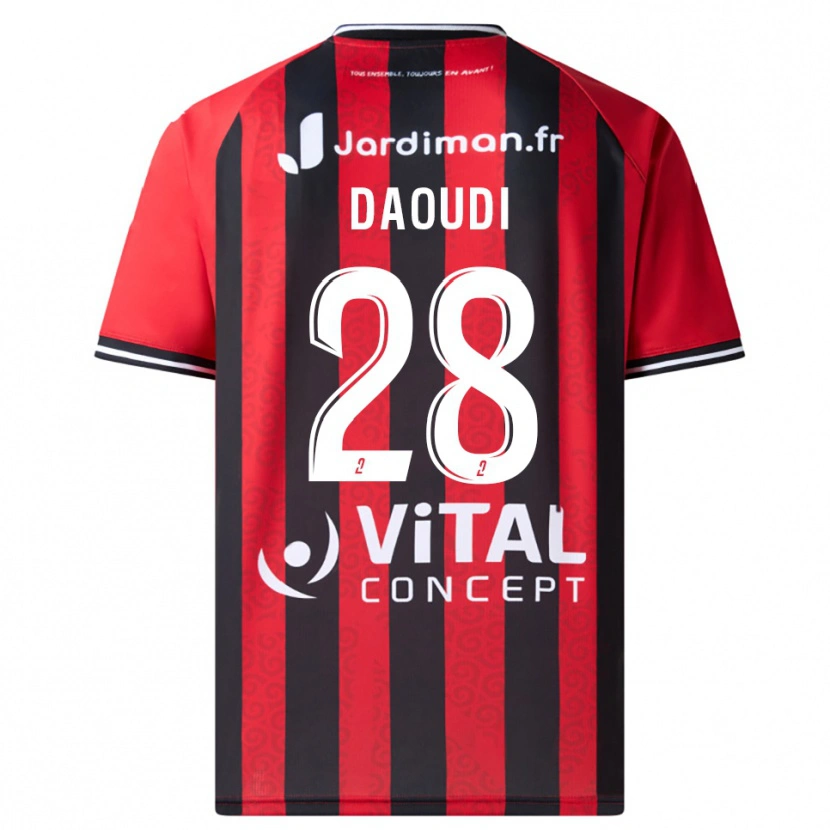 DanxenレディースSana Daoudi#28赤 黒ホームシャツ2025/26ジャージーユニフォーム