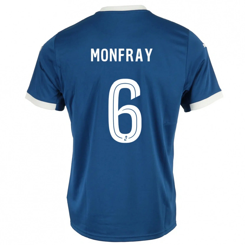 DanxenレディースAdrien Monfray#6青 白ホームシャツ2025/26ジャージーユニフォーム