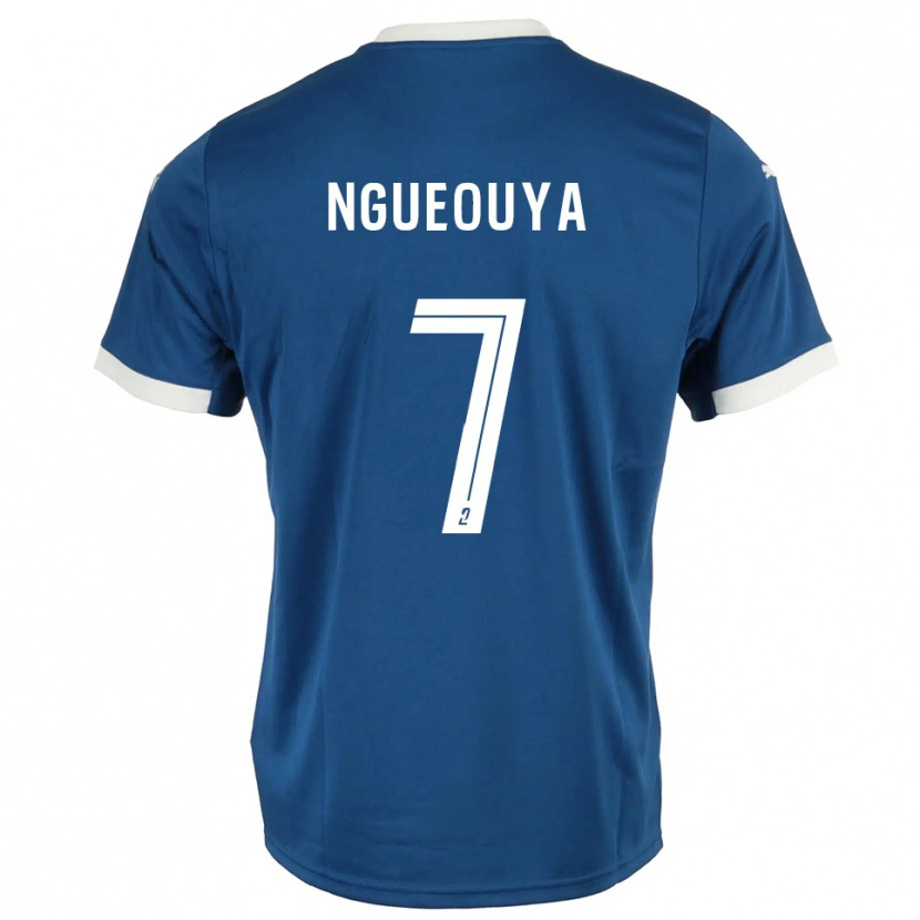 DanxenレディースAnthony Ngueouya#7青 白ホームシャツ2025/26ジャージーユニフォーム
