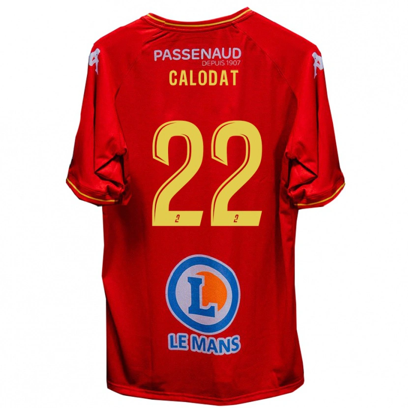DanxenレディースLucas Calodat#22赤 黄ホームシャツ2025/26ジャージーユニフォーム