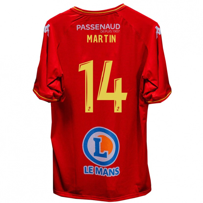 DanxenレディースLucas Martin#14赤 黄ホームシャツ2025/26ジャージーユニフォーム