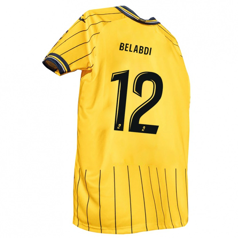 DanxenレディースTao Belabdi#12黄 紺ホームシャツ2025/26ジャージーユニフォーム
