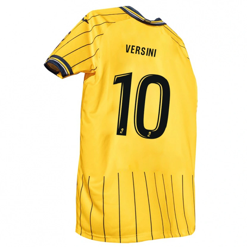 DanxenレディースGiovani Versini#10黄 紺ホームシャツ2025/26ジャージーユニフォーム