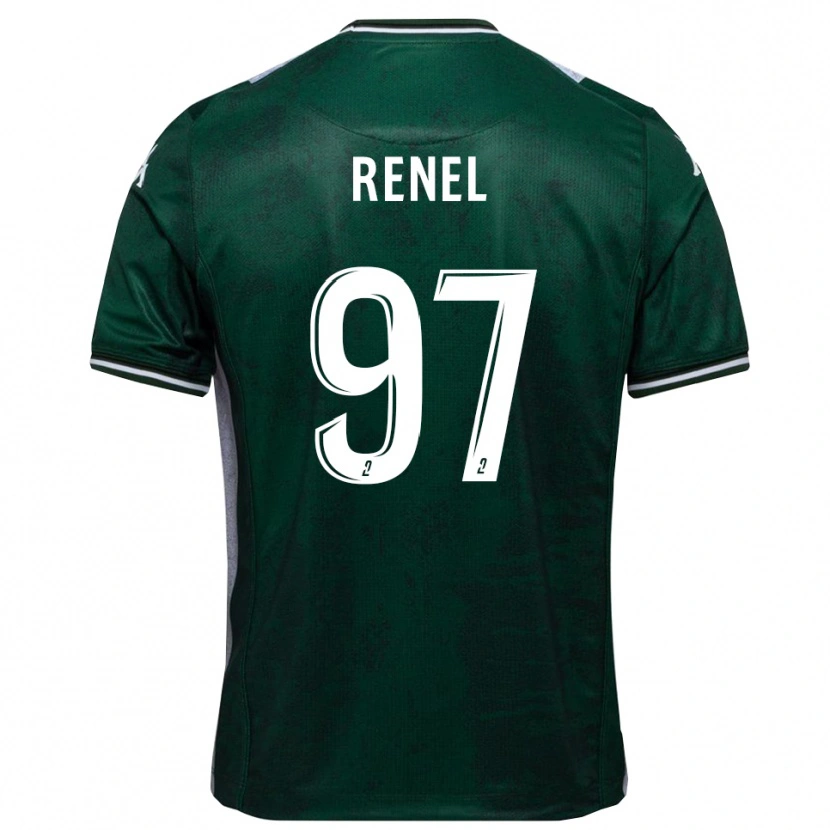 DanxenレディースSamuel Renel#97緑 白ホームシャツ2025/26ジャージーユニフォーム
