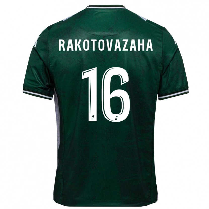 DanxenレディースAllan Rakotovazaha#16緑 白ホームシャツ2025/26ジャージーユニフォーム