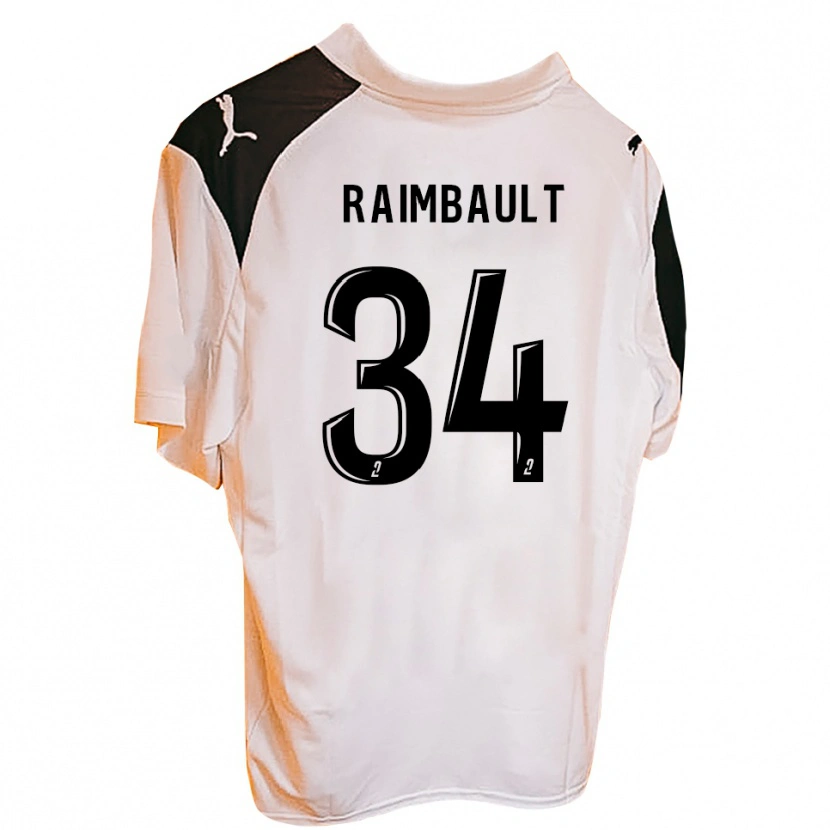 DanxenレディースMathis Raimbault#34オレンジ 黒ホームシャツ2025/26ジャージーユニフォーム