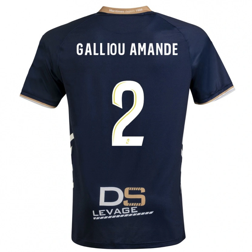 DanxenレディースNoa Galliou Amande#2紺 金ホームシャツ2025/26ジャージーユニフォーム