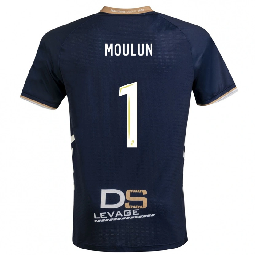 DanxenレディースClément Moulun#1紺 金ホームシャツ2025/26ジャージーユニフォーム
