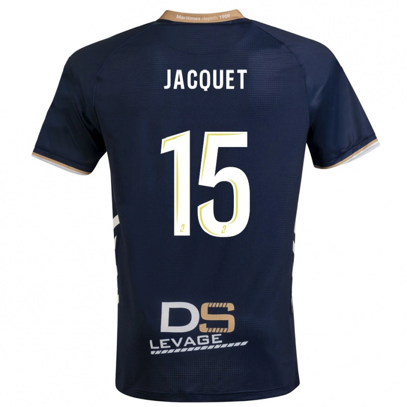 DanxenレディースNils Jacquet#15紺 金ホームシャツ2025/26ジャージーユニフォーム