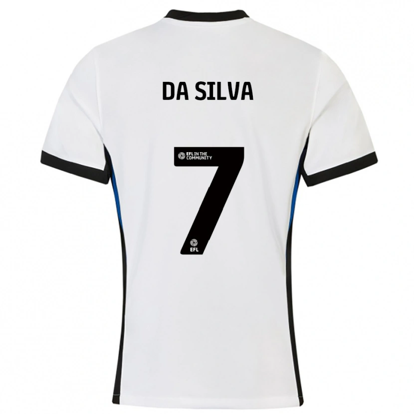 DanxenレディースAlezandro Da Silva#7白 青アウェイシャツ2025/26ジャージーユニフォーム