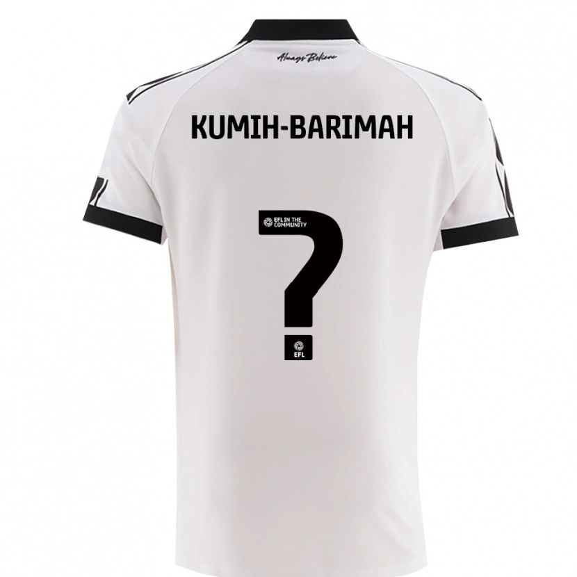DanxenレディースDesmond Kumih-Barimah#0白 黒アウェイシャツ2025/26ジャージーユニフォーム