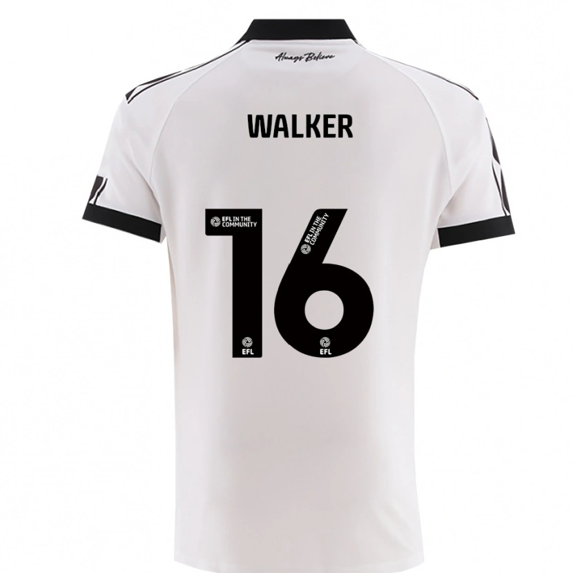 DanxenレディースCavalli Walker#16白 黒アウェイシャツ2025/26ジャージーユニフォーム