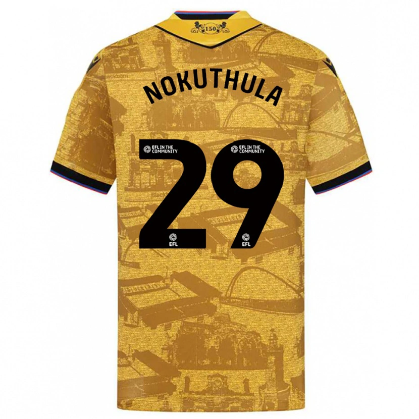 DanxenレディースFaith Nokuthula#29金 黒アウェイシャツ2025/26ジャージーユニフォーム
