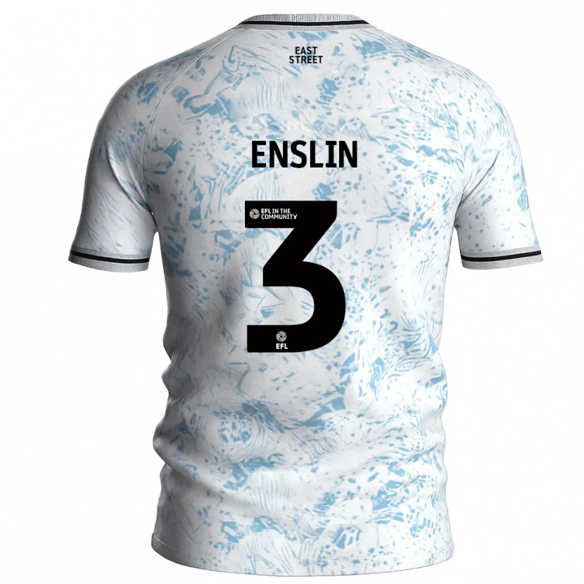DanxenレディースKai Enslin#3白 水色アウェイシャツ2025/26ジャージーユニフォーム
