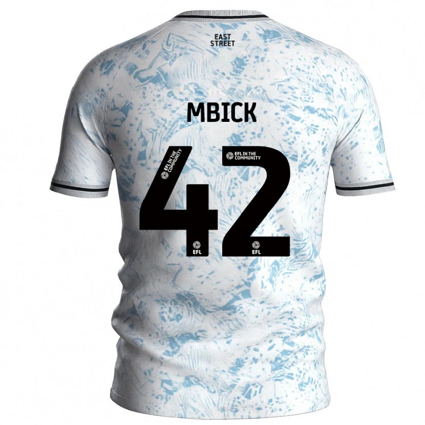 DanxenレディースMicah Mbick#42白 水色アウェイシャツ2025/26ジャージーユニフォーム