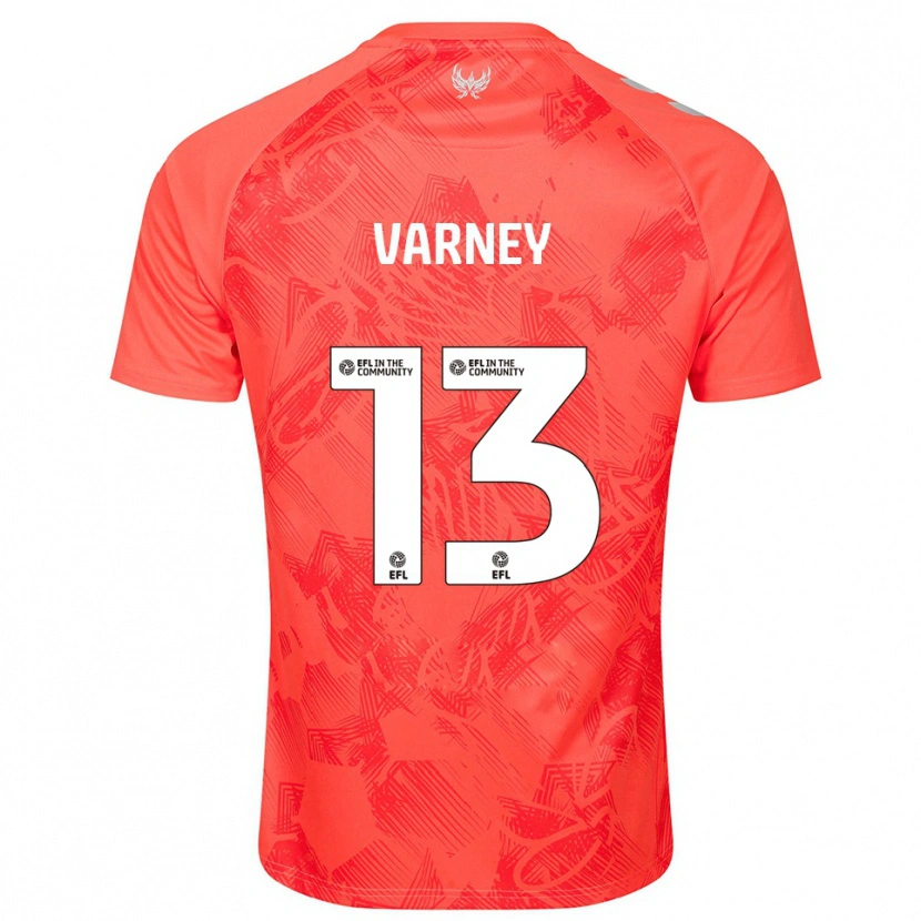 DanxenレディースOscar Varney#13オレンジ 白アウェイシャツ2025/26ジャージーユニフォーム