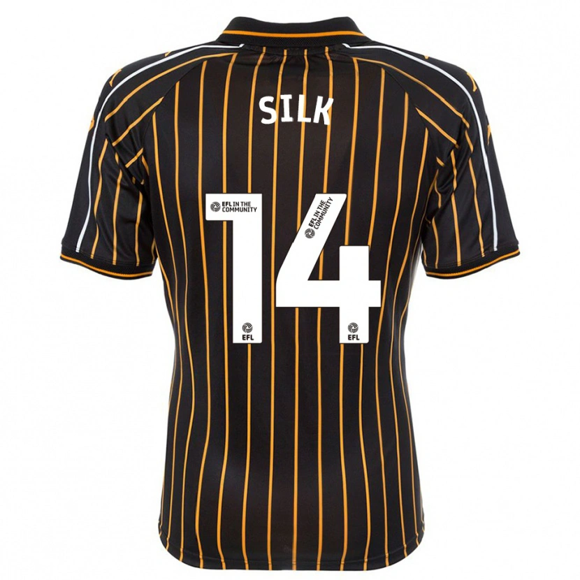 DanxenレディースReuben Silk#14白 黒アウェイシャツ2025/26ジャージーユニフォーム