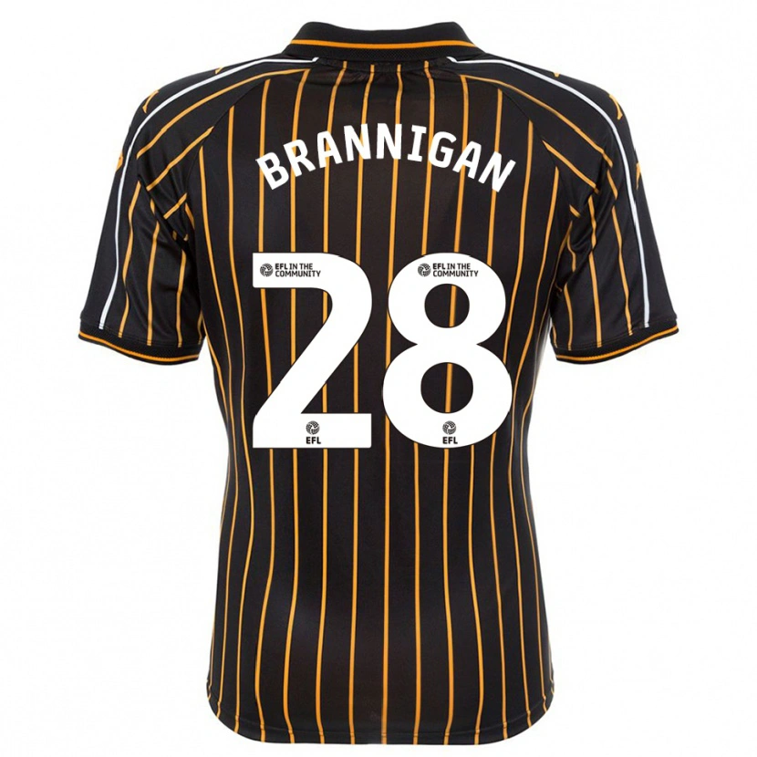 DanxenレディースAoife Brannigan#28白 黒アウェイシャツ2025/26ジャージーユニフォーム