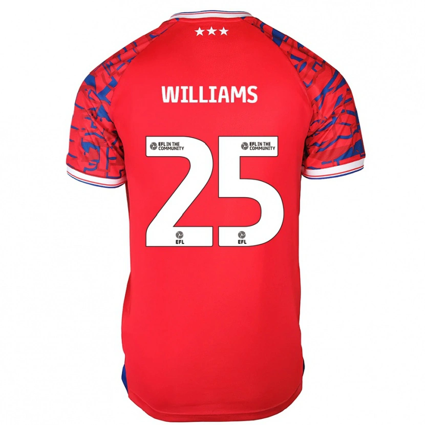 DanxenレディースErin Williams#25赤 青アウェイシャツ2025/26ジャージーユニフォーム