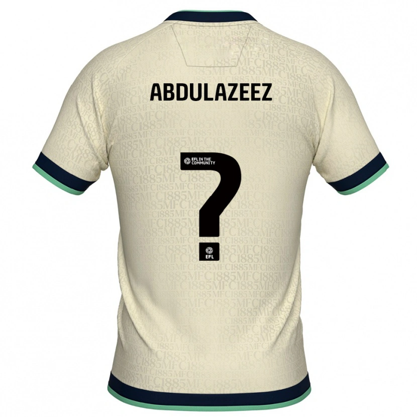 DanxenレディースAbdulahi Abdulazeez#0シャンパン 紺アウェイシャツ2025/26ジャージーユニフォーム