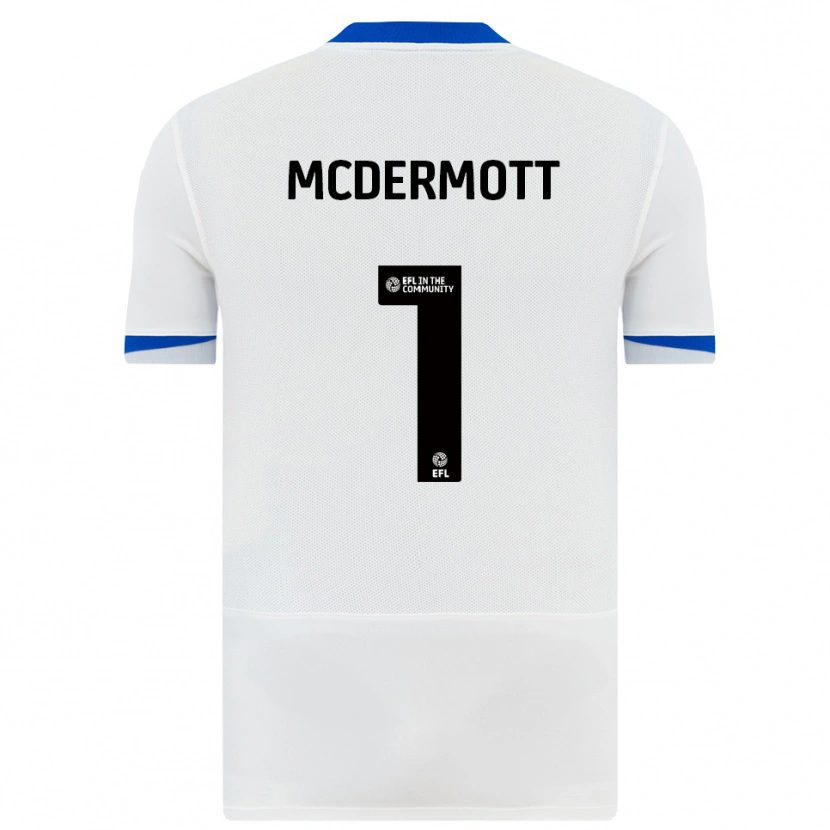 DanxenレディースConal Mcdermott#1白 黒アウェイシャツ2025/26ジャージーユニフォーム