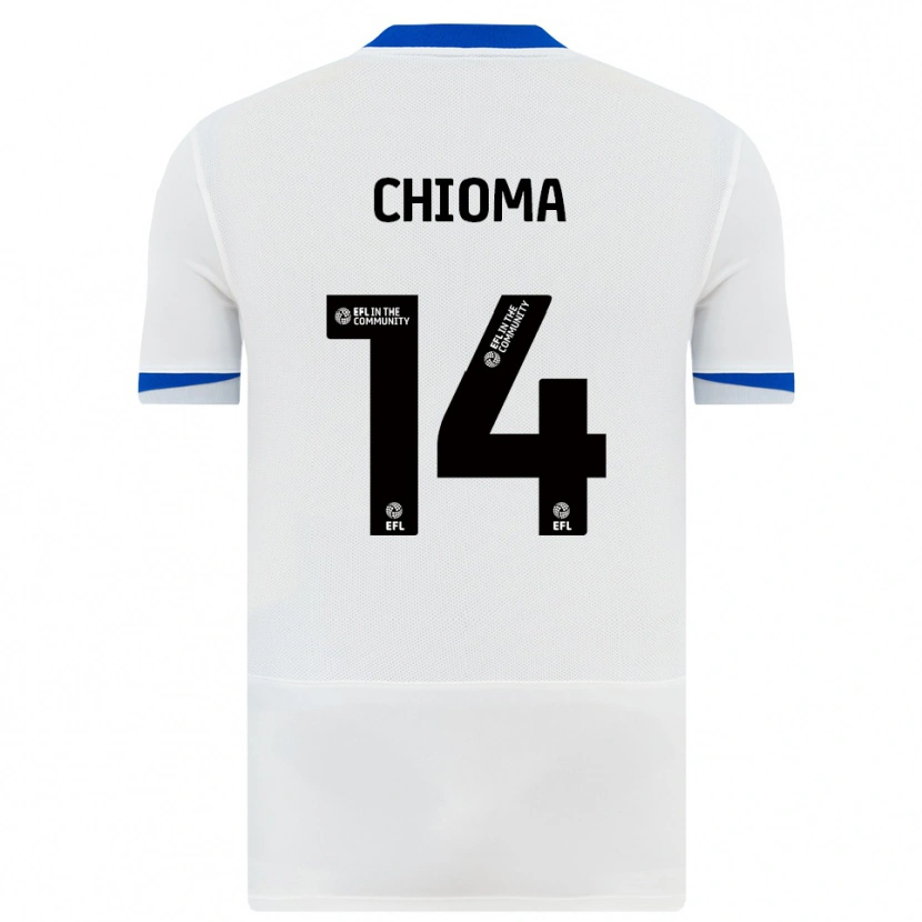DanxenレディースNathaniel Chioma#14白 黒アウェイシャツ2025/26ジャージーユニフォーム