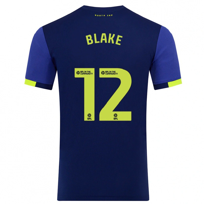DanxenレディースJoe Blake#12紺 黄アウェイシャツ2025/26ジャージーユニフォーム