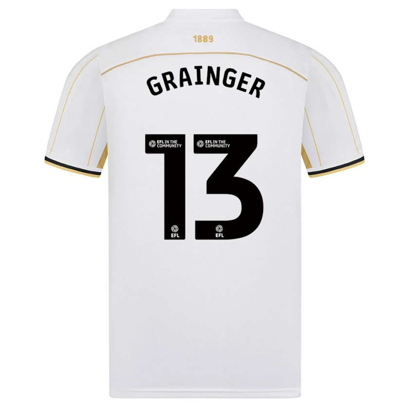 DanxenレディースBenjamin Grainger#13白 金アウェイシャツ2025/26ジャージーユニフォーム