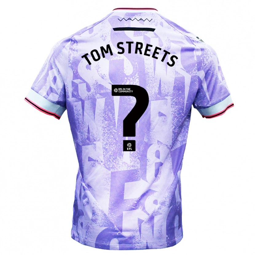 DanxenレディースTom Streets#0ライラック 白アウェイシャツ2025/26ジャージーユニフォーム