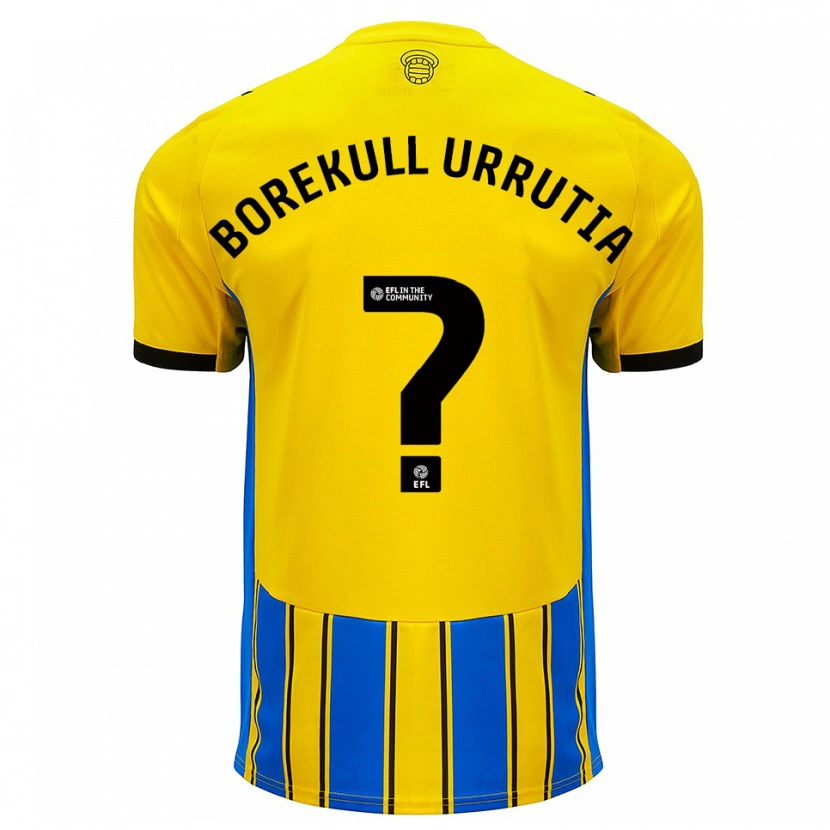DanxenレディースJoaquin Borekull Urrutia#0青 黄アウェイシャツ2025/26ジャージーユニフォーム