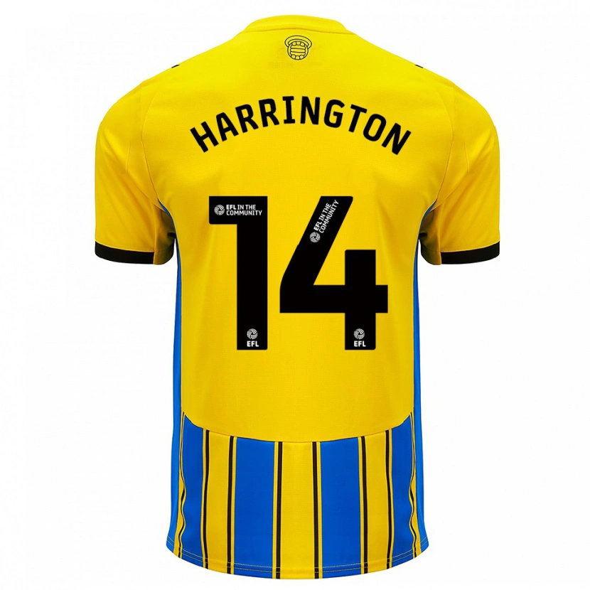 DanxenレディースHarry Harrington#14青 黄アウェイシャツ2025/26ジャージーユニフォーム