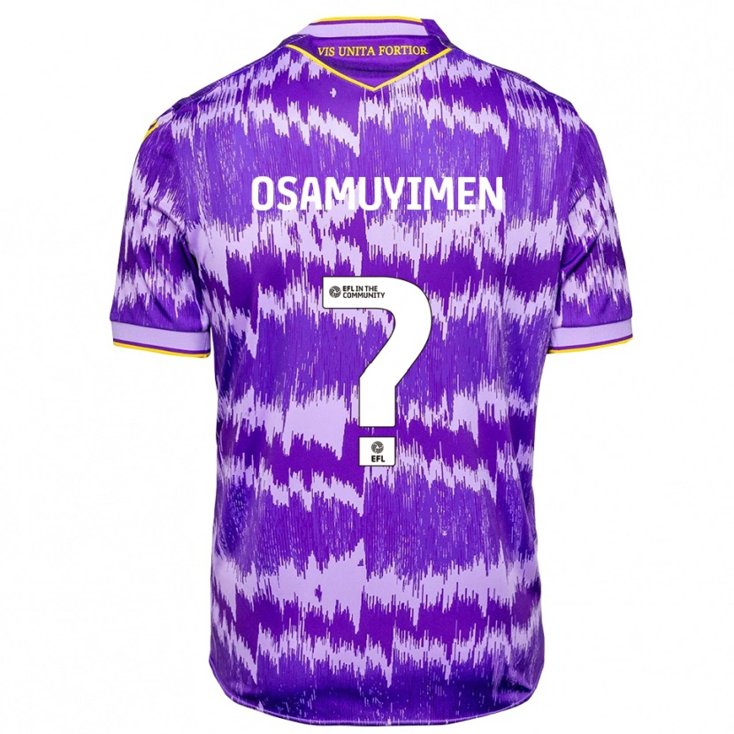 DanxenレディースDavid Osamuyimen#0紫 黄アウェイシャツ2025/26ジャージーユニフォーム
