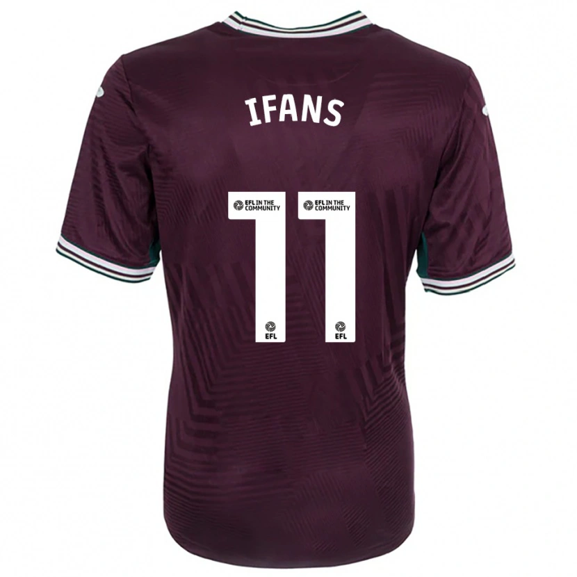 Danxenレディースカイオ・エファンス#11錆赤 白アウェイシャツ2025/26ジャージーユニフォーム