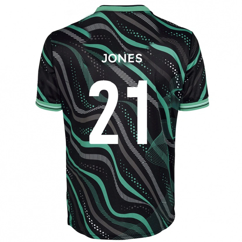 DanxenレディースJordan Jones#21黒 緑アウェイシャツ2025/26ジャージーユニフォーム