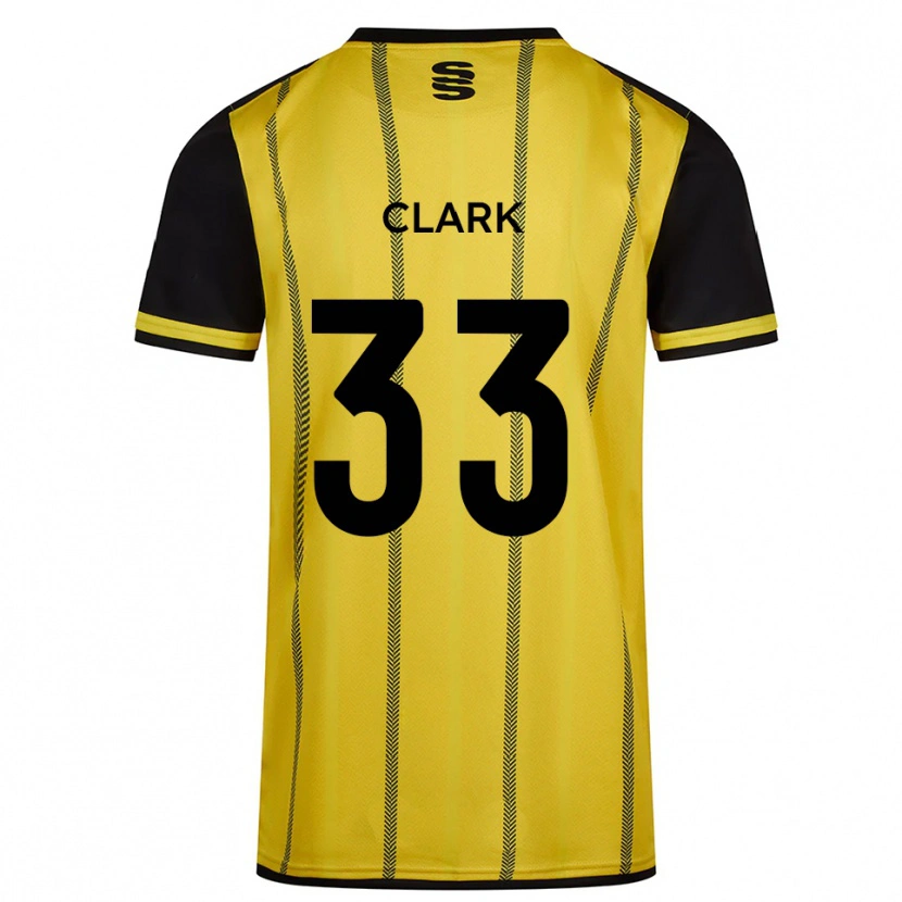 DanxenレディースCharlie Clark#33黄 黒アウェイシャツ2025/26ジャージーユニフォーム