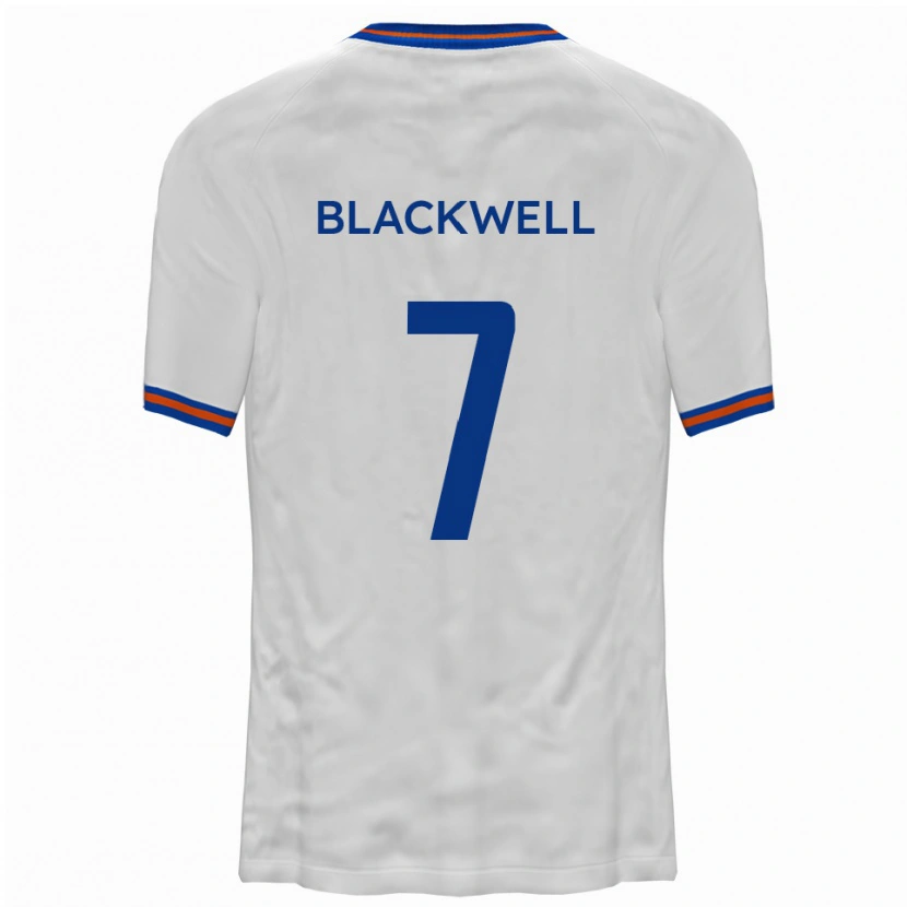 DanxenレディースTom Blackwell#7白 青アウェイシャツ2025/26ジャージーユニフォーム