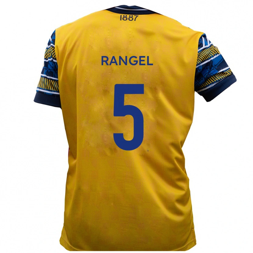 DanxenレディースChris Rangel#5黄 黒アウェイシャツ2025/26ジャージーユニフォーム