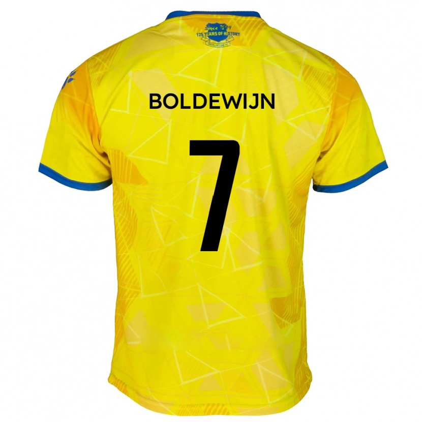 DanxenレディースEnzio Boldewijn#7黄 青アウェイシャツ2025/26ジャージーユニフォーム
