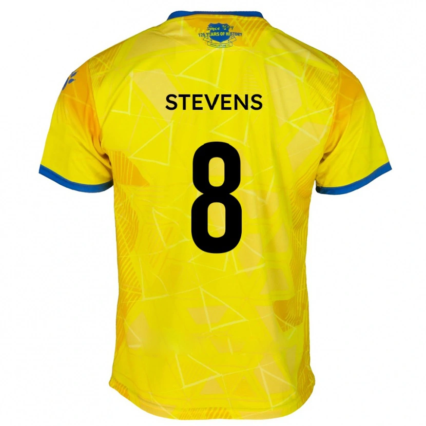 DanxenレディースJames Stevens#8黄 青アウェイシャツ2025/26ジャージーユニフォーム