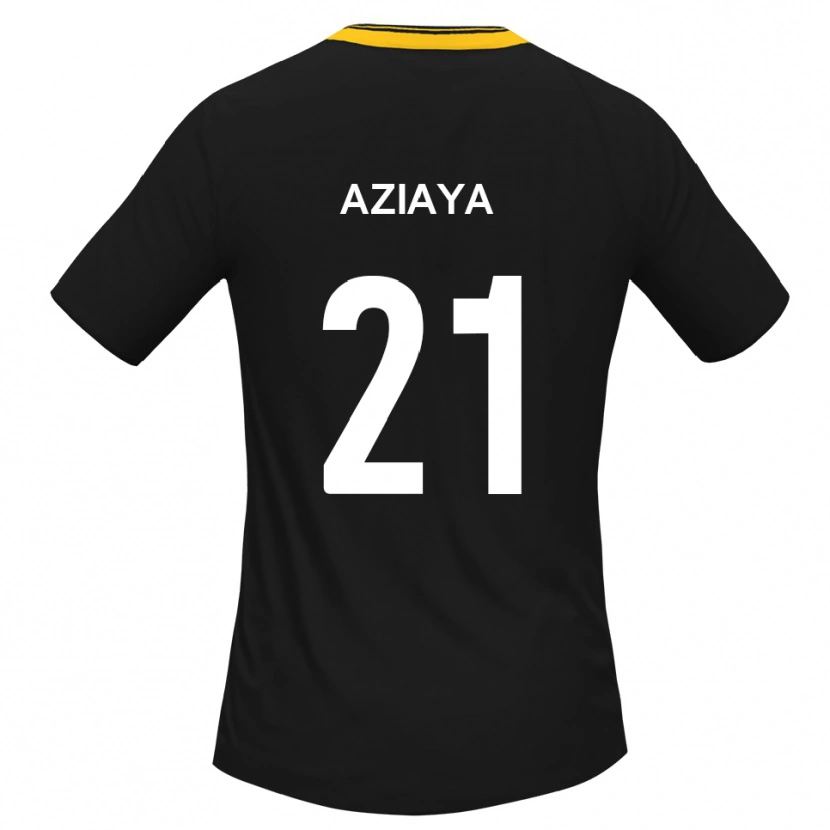 DanxenレディースDavid Aziaya#21黒 黄アウェイシャツ2025/26ジャージーユニフォーム
