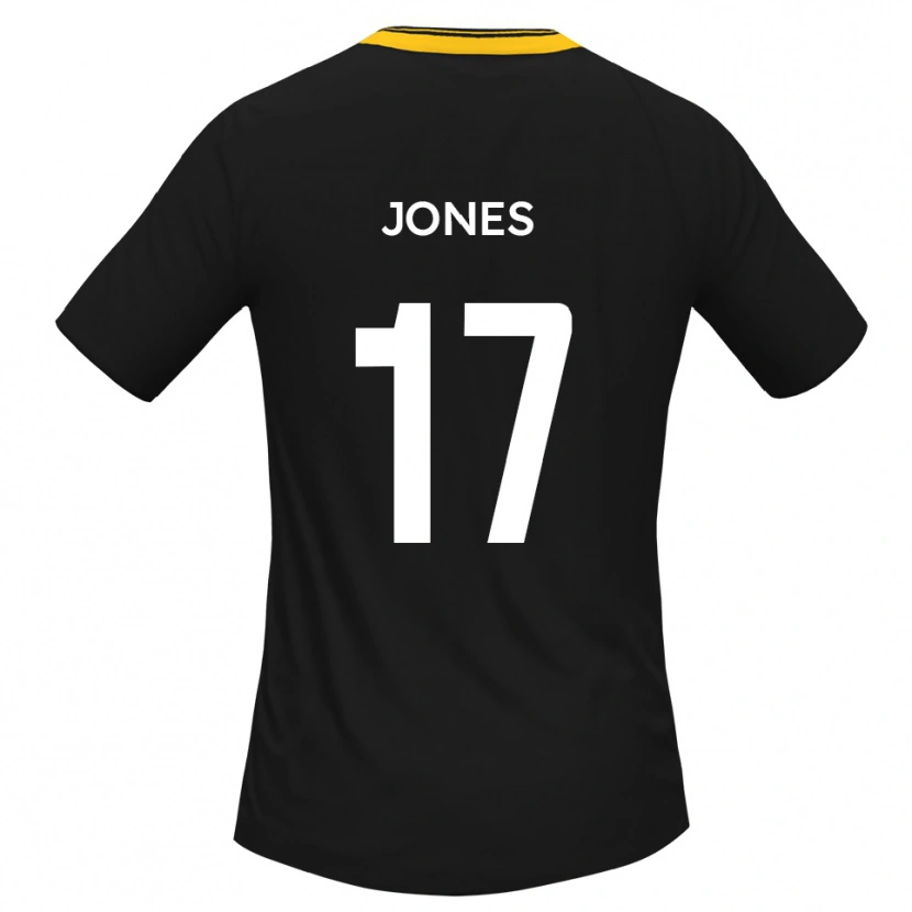 DanxenレディースAaron Jones#17黒 黄アウェイシャツ2025/26ジャージーユニフォーム
