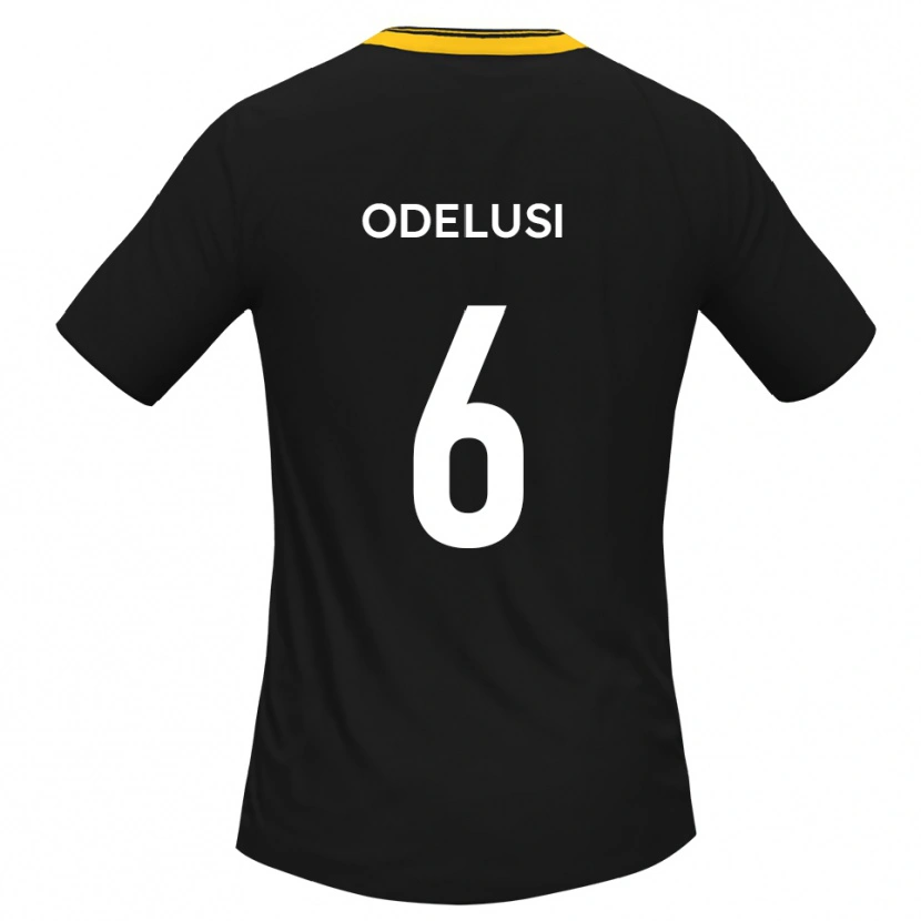 DanxenレディースSiju Odelusi#6黒 黄アウェイシャツ2025/26ジャージーユニフォーム