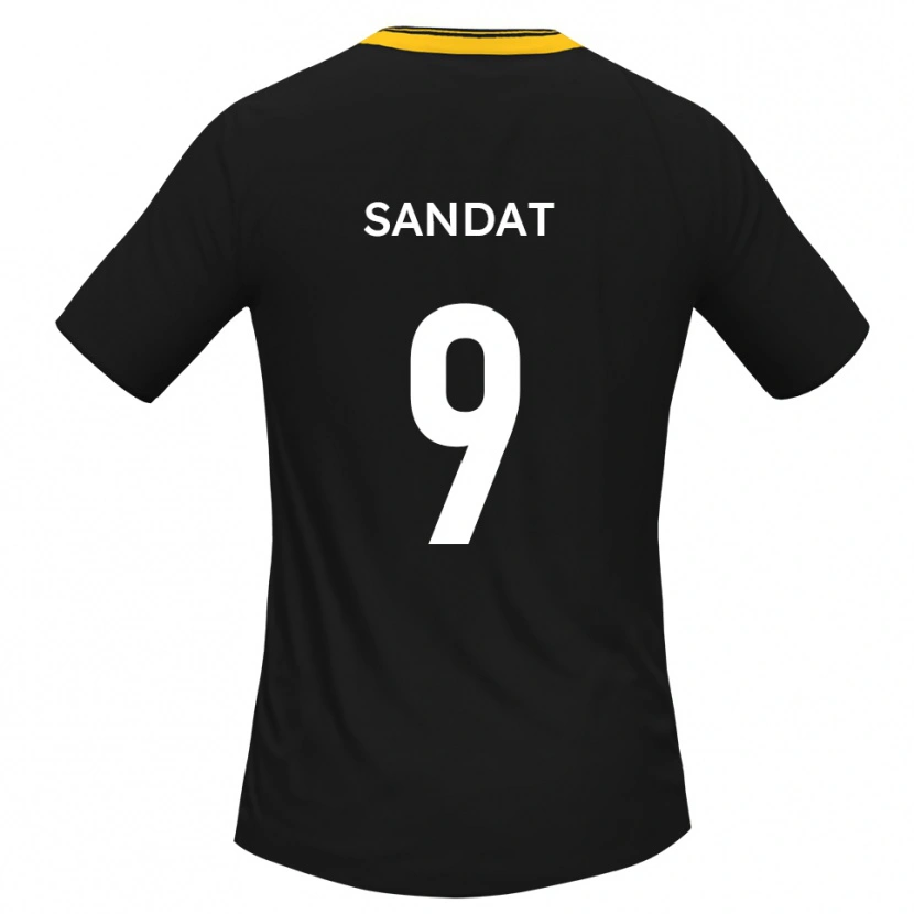 DanxenレディースHenry Sandat#9黒 黄アウェイシャツ2025/26ジャージーユニフォーム